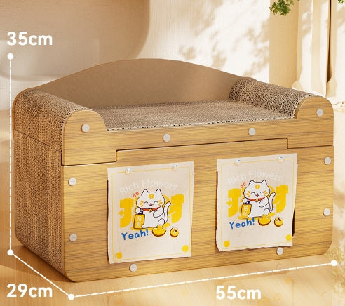 Creative Sisal Cat Scratching Mat – No Crumbs, Durable Scratch Board