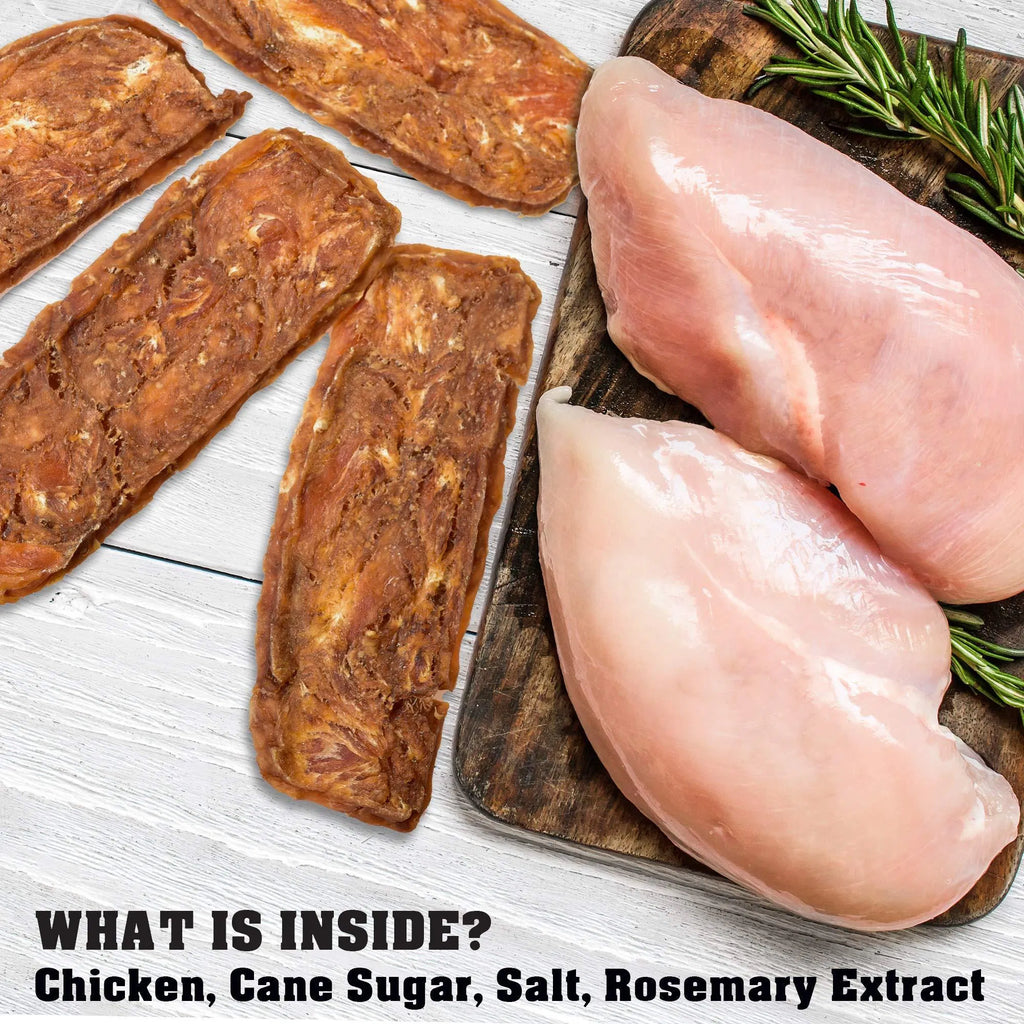 Chicken Jerky Dog Treats 1.5 lb | Human Grade, Grain-Free, Organic High Protein Training Snacks for Dogs