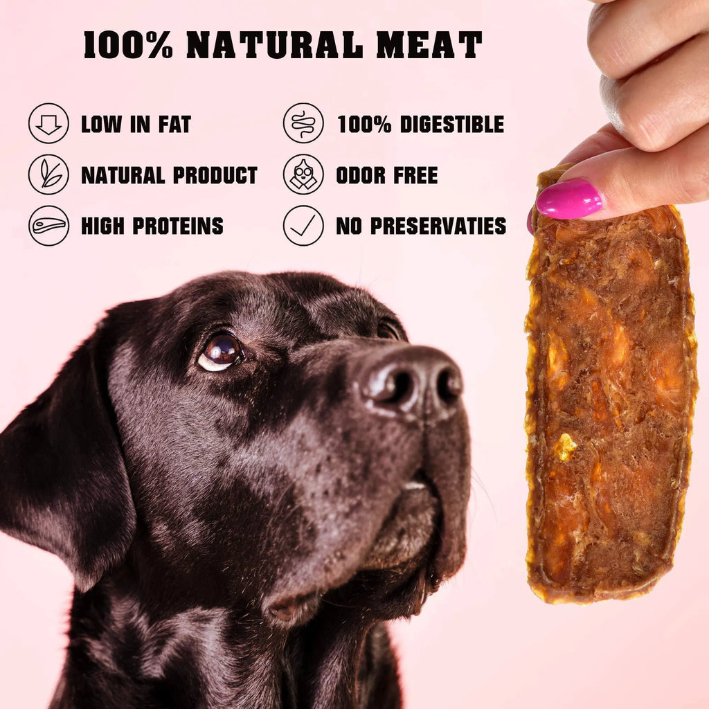 Chicken Jerky Dog Treats 1.5 lb | Human Grade, Grain-Free, Organic High Protein Training Snacks for Dogs